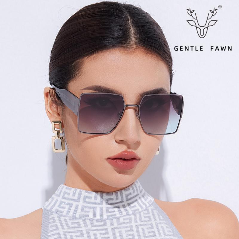 サングラス レディース 偏光レンズ UV400カット メタルフレーム 茶色 グレー ブルー ピンク スクエア型 運転 ドライブ 旅行 ファッション