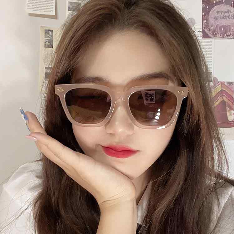 サングラス 茶色 スクエア型 偏光 UV400 紫外線カット 大きめ 小顔効果 ドライブ 釣り 旅行 アウトドア ファッション カジュアル スタイル ブラック