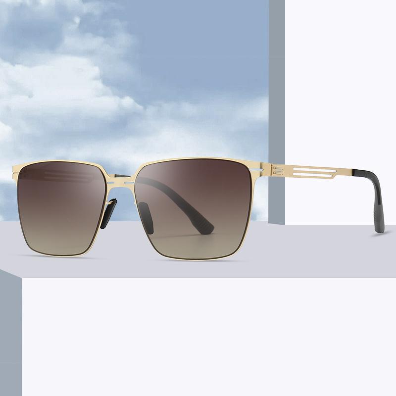 サングラス 男女兼用 偏光サングラス 超軽量 尼龙 金属フレーム ファッション ドライブ 釣り アウトドア スポーツ UV400カット ブラック グレー ゴールド