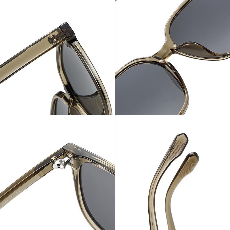 サングラス レディース 韓国風 ミラーサングラス 偏光レンズ UV400カット TR90フレーム ファッション パーティー リゾート ブラック グレー