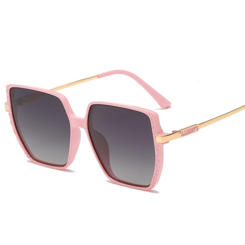 サングラス レディース メンズ 偏光レンズ UV400カット 紫外線対策 大きめフレーム 小顔効果 ドライブ 釣り アウトドア スポーツ おしゃれ かわいい グレー ピンク系