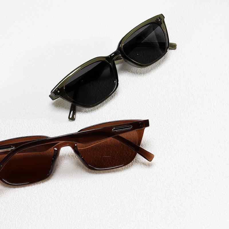 サングラス レディース UVカット 韓国風 インスタ映え 小顔効果 黒 ブラック グレー ブラウン 灰色 茶色 スクエア TR90 紫外線対策 ドライブ 旅行