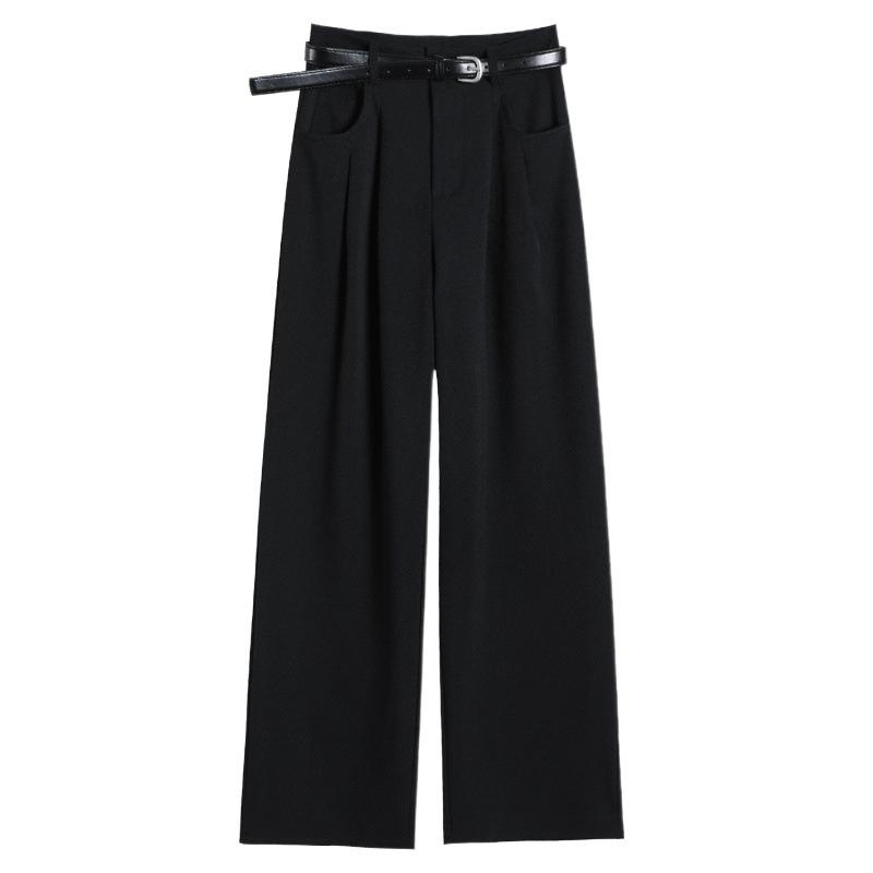 パンツ レディース 秋冬 高腰 ワイドレッグパンツ ストレート あったか裏起毛 リラックス ズボン カジュアル ゆったり 黒/茶色/グレー