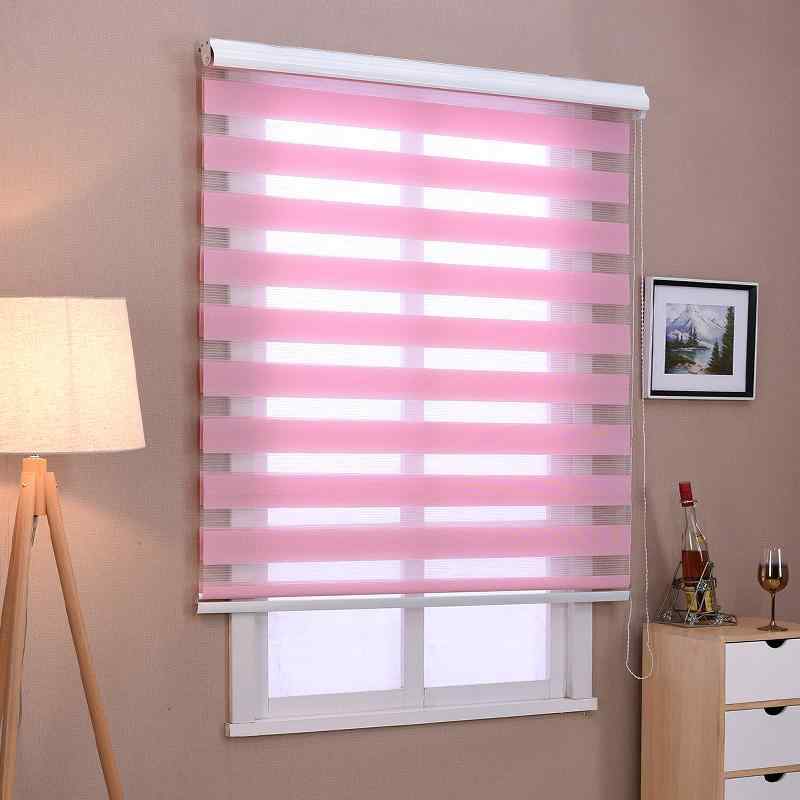 ロールスクリーン レディース 柔纱 カーテン ブラインド 厚手 ドレープ 遮光 防水 ベージュ グレー ブ..