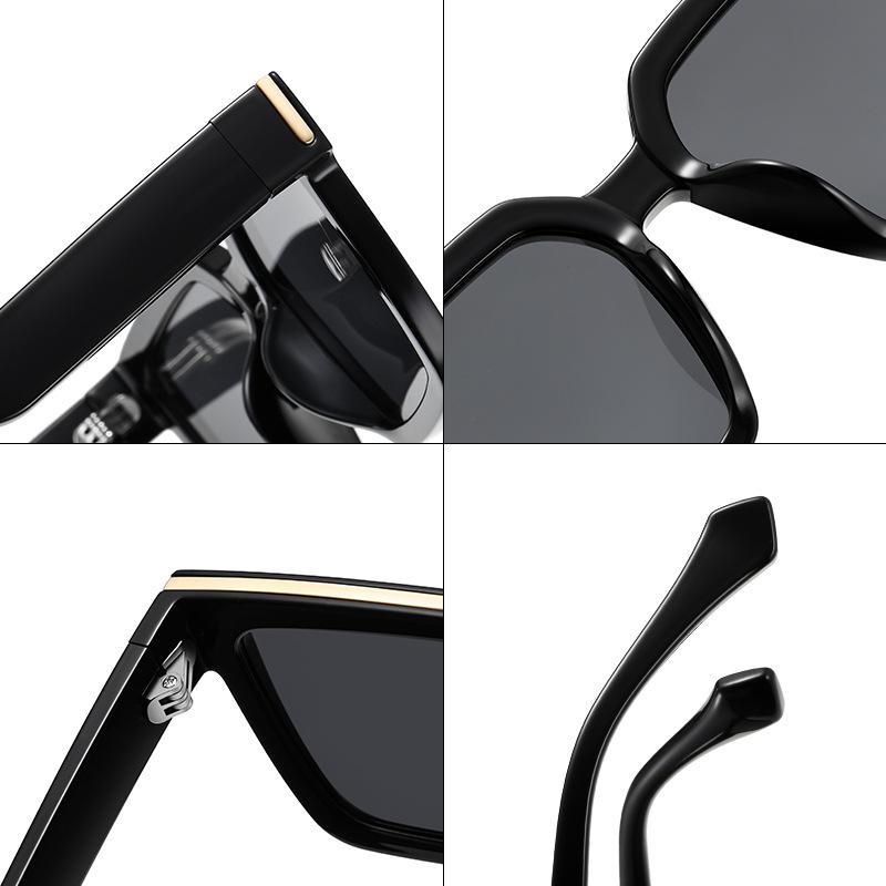 サングラス レディース 偏光レンズ ファッション UV400カット 大フレーム 金属装飾 ブラック グレー オレンジ ミルクホワイト 実用 グレー グリーン ドライブ 旅行 パーティー