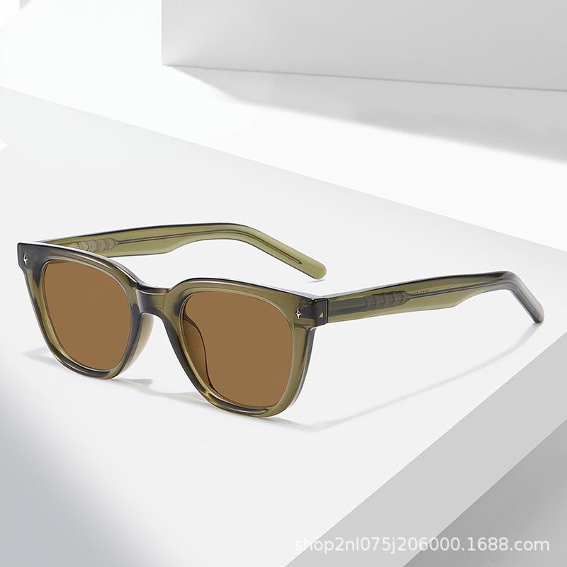 サングラス レディース メンズ 韓国風 UVカット 偏光レンズ ファッション ストリート スタイル スクエア フレーム ブラック グレー ブラウン ブルー グリーン ドライブ 釣り 旅行 アウトドア