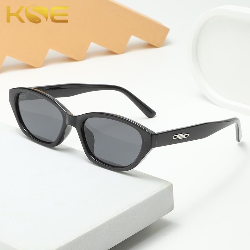 サングラス レディース メンズ 小さめ 猫目 UVカット 偏光 レトロ ブラック グレー ピンク イエロー ブラウン ホワイト TR90 紫外線対策 運転 ドライブ 旅行 ファッション