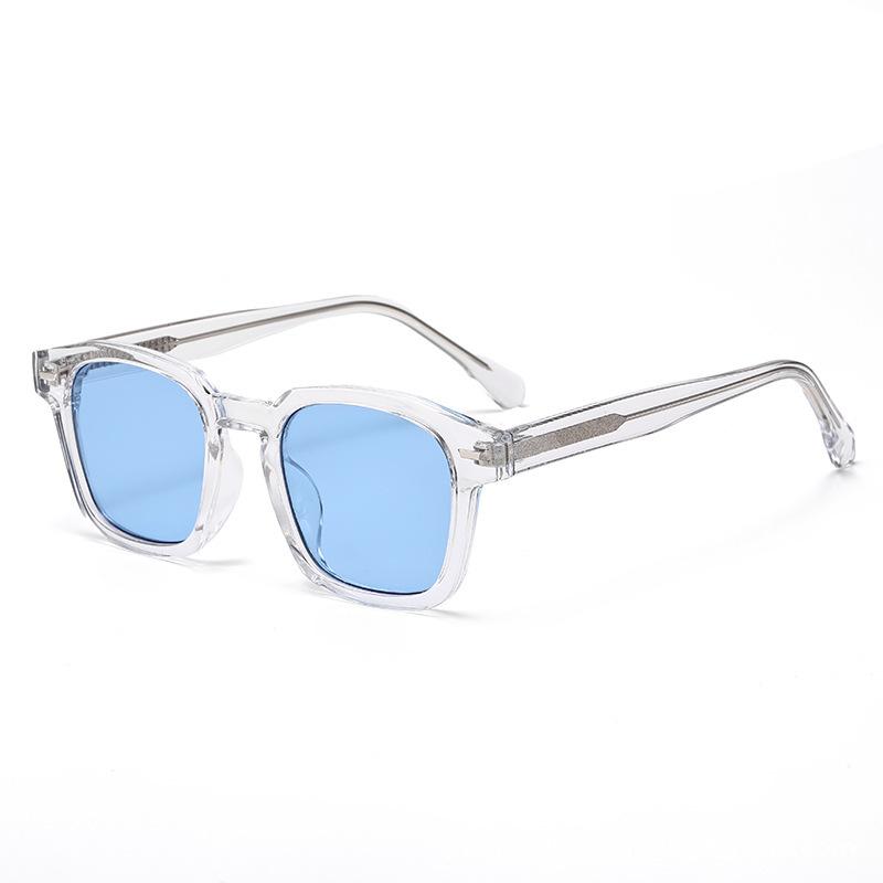 Sunglasses - サングラス レディース メンズ スクエア レトロ UV400 紫外線カット ファッション トラベル パーティー ブラック グレー