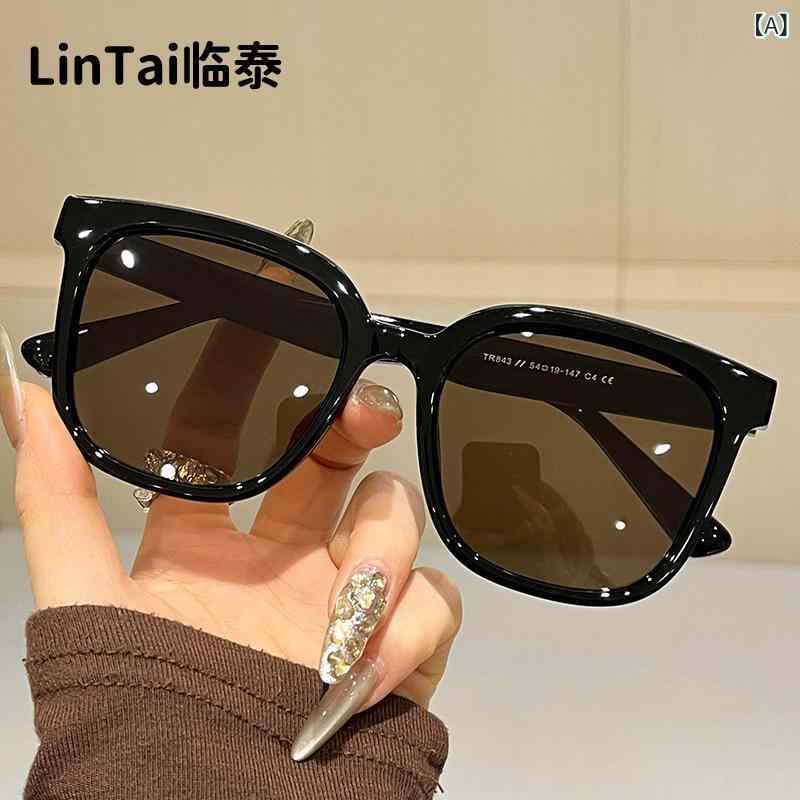 サングラス TR843 偏光レンズ スクエアフレーム 運転 UVカット 紫外線対策 遮光 茶色 黒 グレー ブラウン ベージュ 赤 ファッション小物