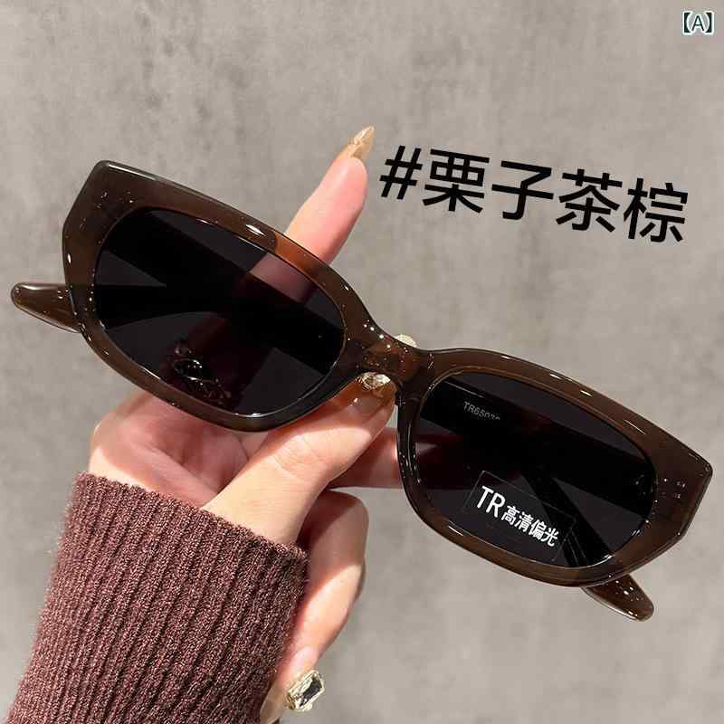 サングラス レディース 猫目型 偏光レンズ UV400カット 紫外線対策 ドライブ 釣り 旅行 アウトドア ファッション トレンド スタイル ブラック グレー 栗色 ブラウン ホワイト ベージュ