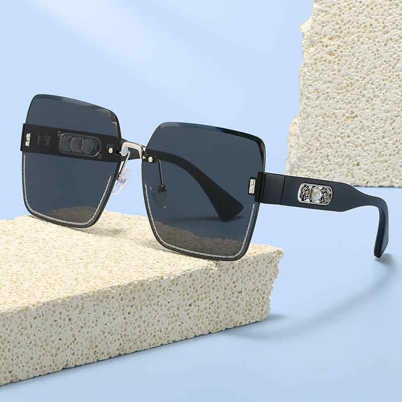 サングラス レディース グラデーションカラー UV400 紫外線カット 偏光レンズ ファッション ドライブ 旅行 サイクリング ブラック グレー