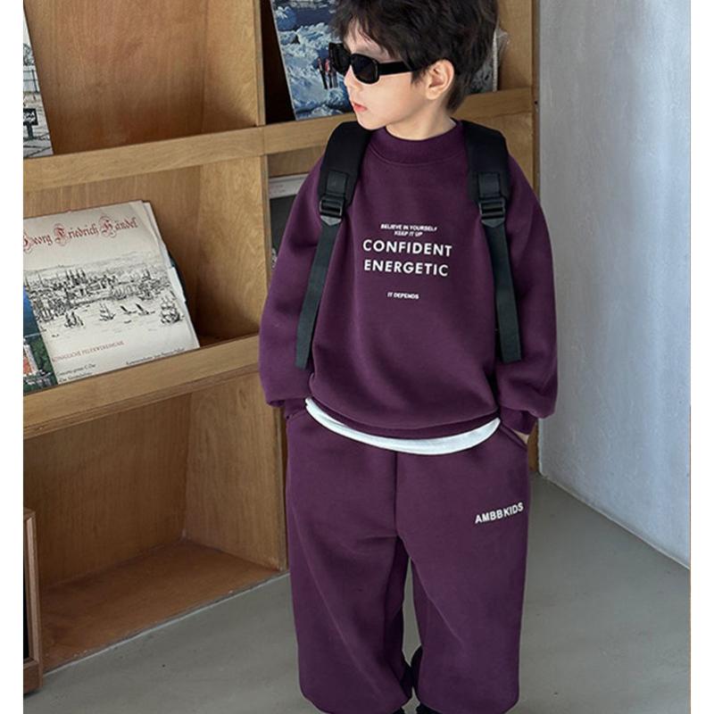 子供用スウェット 上下セット 男の子 キッズ 冬用 裏起毛 あったか 普段着 部屋着 レジャー スポーツ 90cm 100cm 110cm 120cm 130cm 140cm 150cm 160cm ブラック レッド パープル