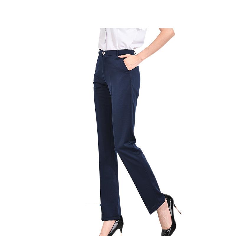 パンツ レディース ストレッチ テーパードパンツ センタープレスパンツ ハイウエスト 美脚 スラックス オフィス 仕事着 通勤着 普段使い 黒 ブラック 紺 ネイビー ポリエステル