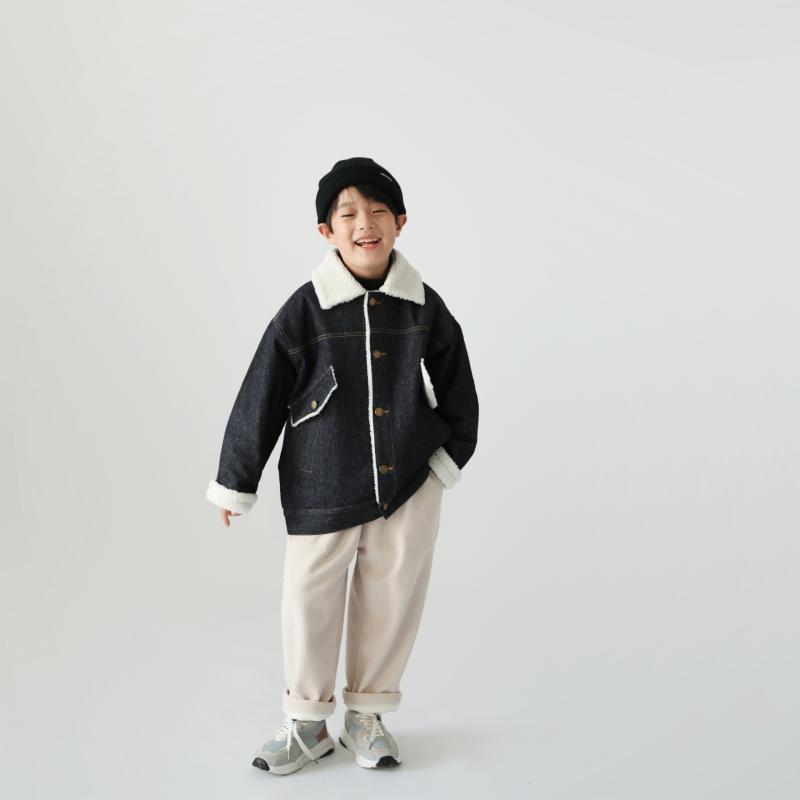 아동복 재킷 남녀 겸용 데님 아우터 뒤 보아 방한 두꺼운 90cm 100cm 110cm 120cm 130cm 140cm 150cm 겨울 옷 소년 소녀 키즈 보이즈 걸스 3세 4세 초등학생(x3)