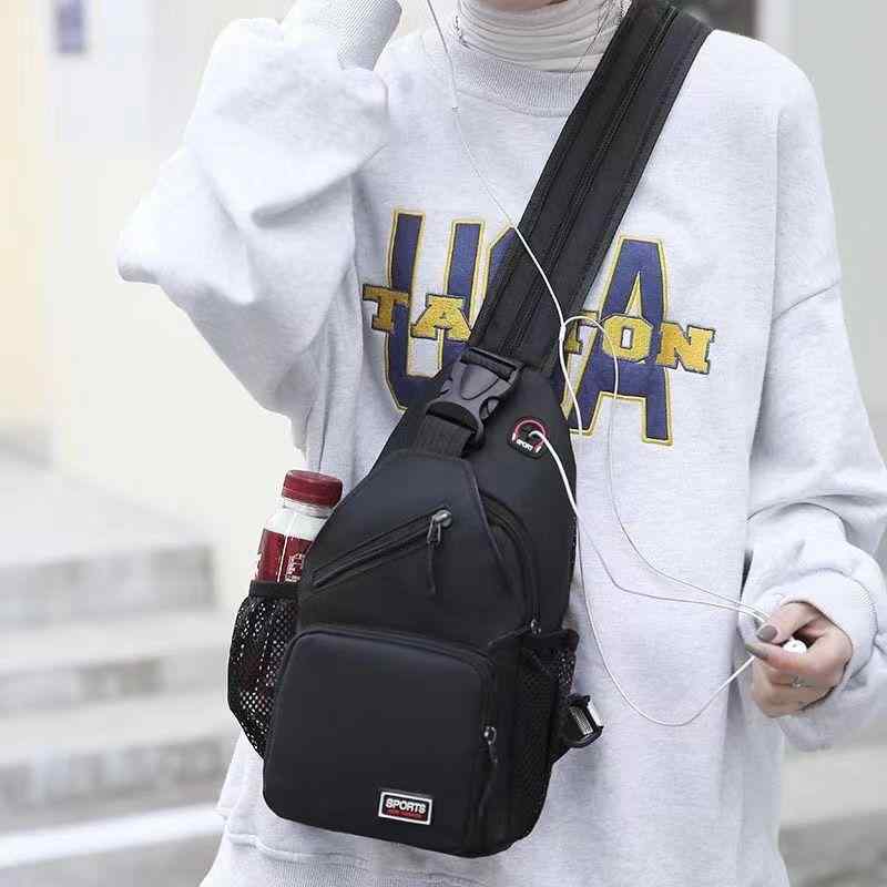 ショルダーバッグ 男性用 防水 大容量 2WAY 斜めがけ ボディバッグ メンズ 撥水 オックスフォード生地 カジュアル スタイル 黒 グレー 白