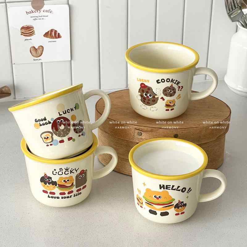 ・項目名: 容量・値: 400ml・項目名: スタイル・値: かわいい・項目名: 素材・値: セラミック・項目名: 対象・値: ユニセックス・項目名: 柄・値: 漫画・アニメ・項目名: 技法・値: 高温転写・項目名: カラー・値: 韓版ハン...