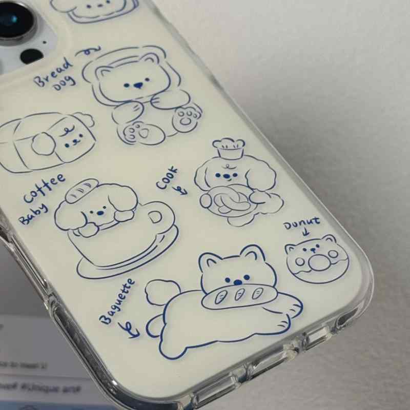 iPhoneケース レディース 韓国風 ins風 アニマル柄 ドッグ 犬 かわいい スマホケース iPhone15 iPhone14 iPhone13