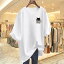 Tシャツ レディース 半袖 コットン 大きいサイズ ゆったり プリント トップス カットソー 体型カバー ..