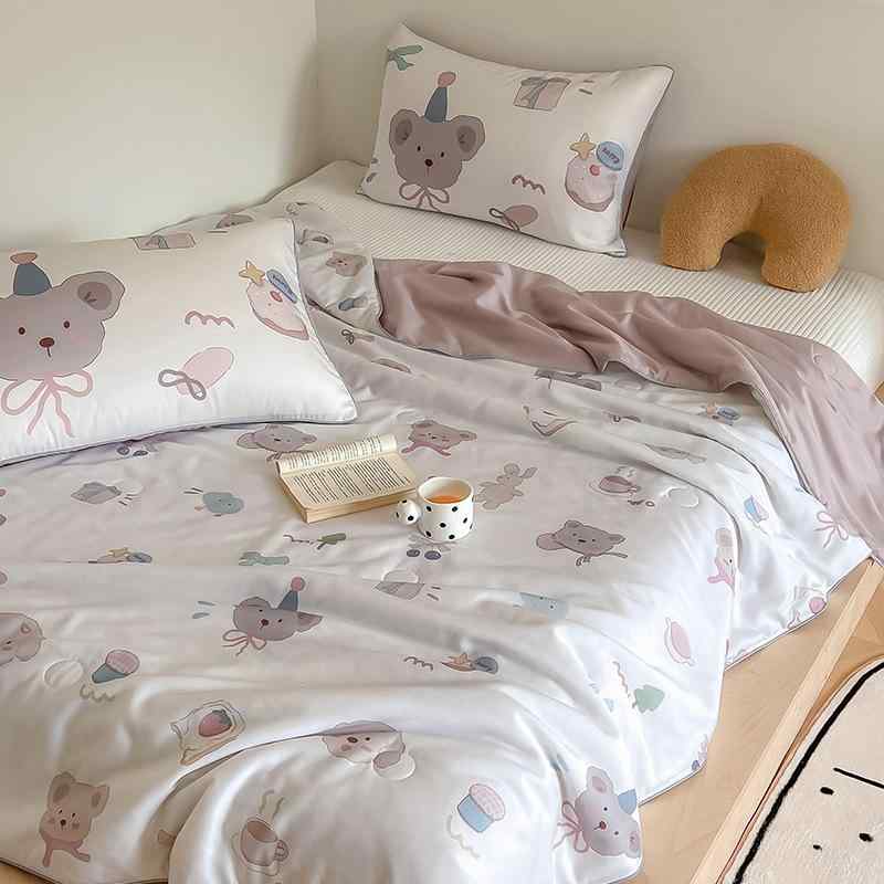 掛け布団 夏用 春夏 子供用 レーヨン 接触冷感 薄手 冷感 ひんやり 涼しい 大豆繊維