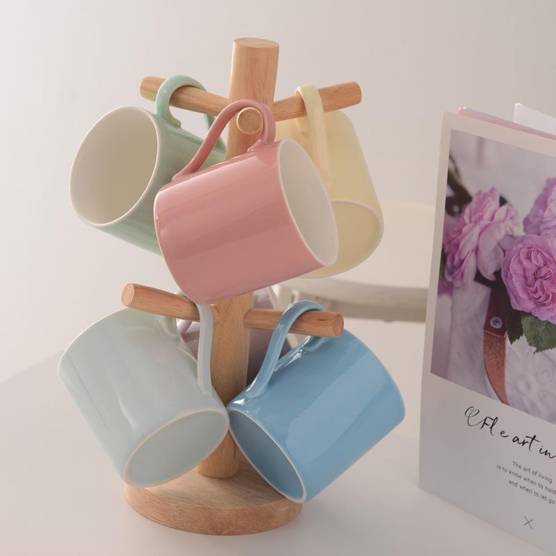 マグカップ ペア かわいい パステルカラー 蓋 スプーン付き ティーカップ コーヒーカップ 300ml ホーム オフィス 普段使い 誕生日 記念日 夫婦 カップル