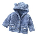 子供服 フリースジャケット 男女兼用 ベビー キッズ 雲柄 アウター 上着 防寒着 厚手 かわいい ブルー イエロー ピンク オレンジ ブラウン 80 90 1...