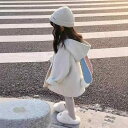 子供服 コート 女の子 アウター ウサギ耳 バイカラー 中綿入り 厚手 メルトン風 秋冬 かわいい ガールズ ジャケット