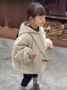 子供服 ガールズ キルティング 連帽 中綿 コート ジャケット 冬 ベビー 防寒 アウター かわいい シンプル 厚手 コットン 100 110 120 130 ...