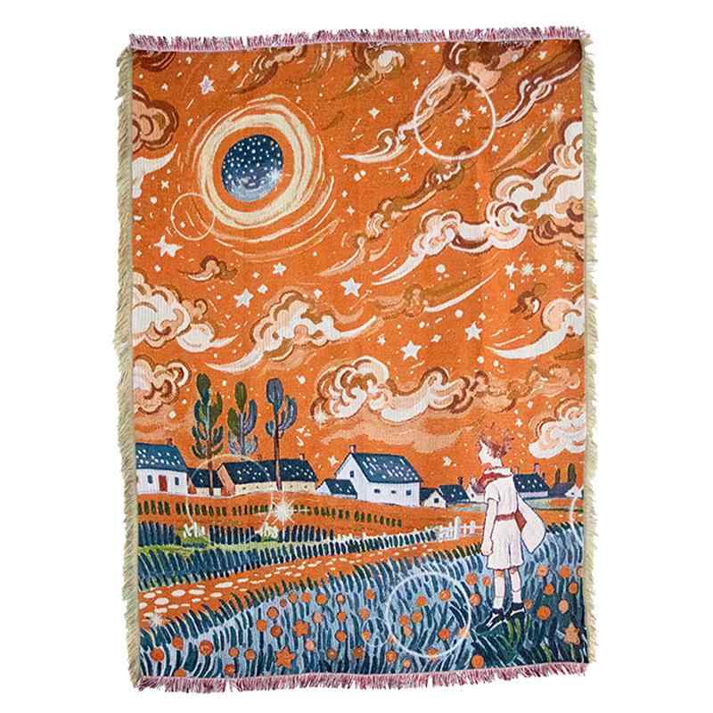 タペストリー クリスマス パーティー 背景布 ボヘミアン 部屋飾り 壁掛け 混紡 レトロ 懐旧 ポリエステ..