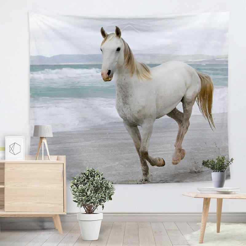 タペストリー 壁掛け おしゃれ インテリア 飾り 民族風 馬柄 ポリエステル繊維 部屋 リビング 寝室 模..