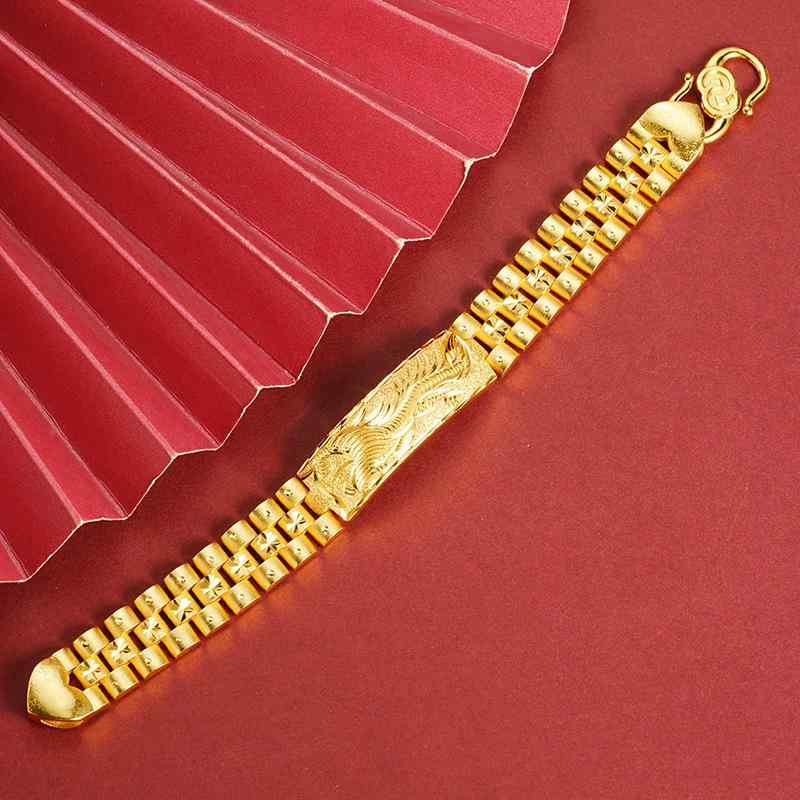 ブレスレット メンズ 男性用 ドラゴンモチーフ 銅合金 電気メッキ加工 中国風 アニバーサリー レトロ 十二支