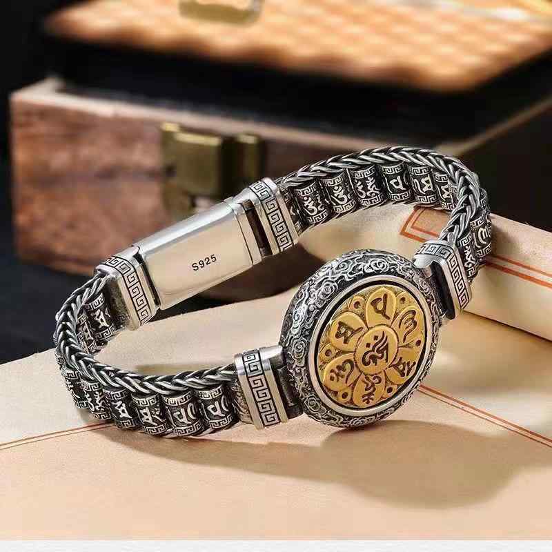 ・素材: 銅・処理: 電気メッキ・スタイル: メンズ・デザイン: 幾何学型・カテゴリ: ブレスレット・カラー: HB180 18cm、HB180 20cm、HB180 22cm・テイスト: レトロ・モチーフ: 文字