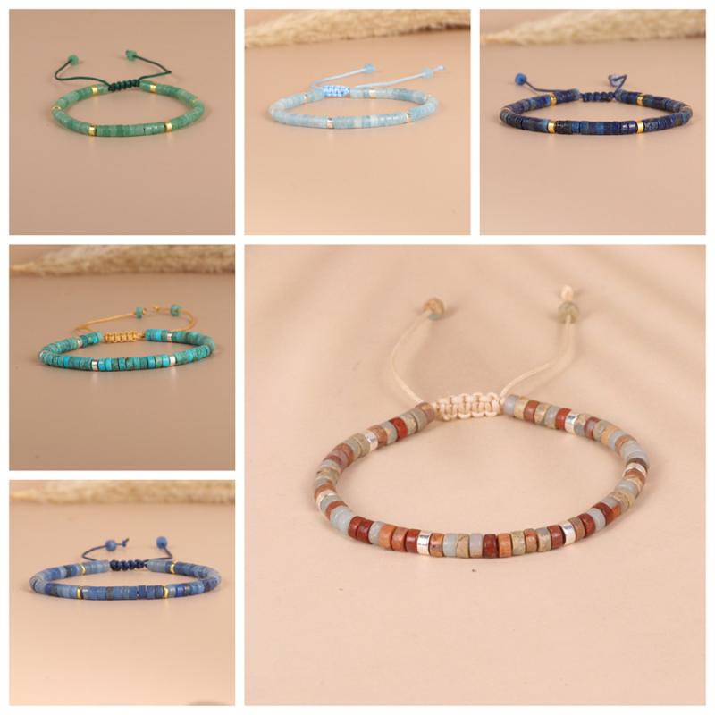 ブレスレット メンズ 寿山石 青金石 天然石 ヨガ 数珠 パワーストーン 幾何学模様 混合素材 寿山石 緑..