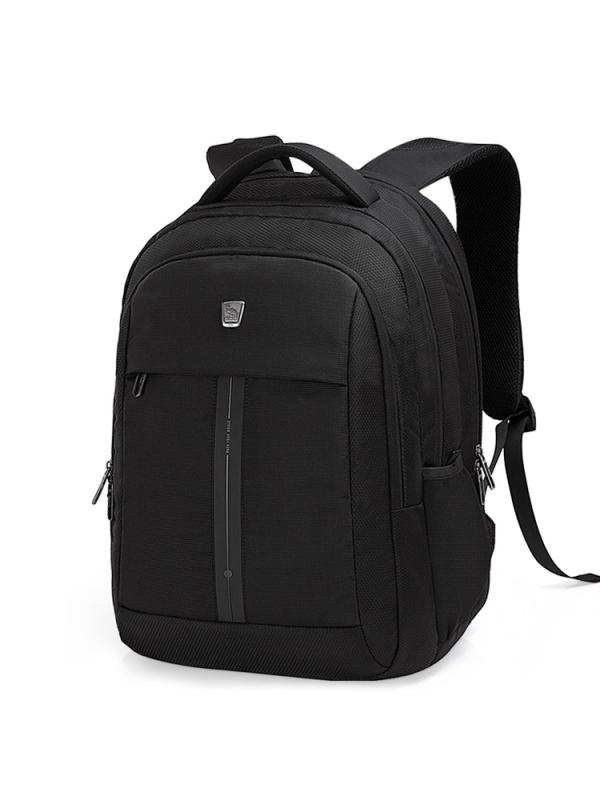 リュックサック レディース メンズ 韓国風 カジュアル 旅行 鞄 バッグ 学生 バックパック ポリエステル 無地 ブラック