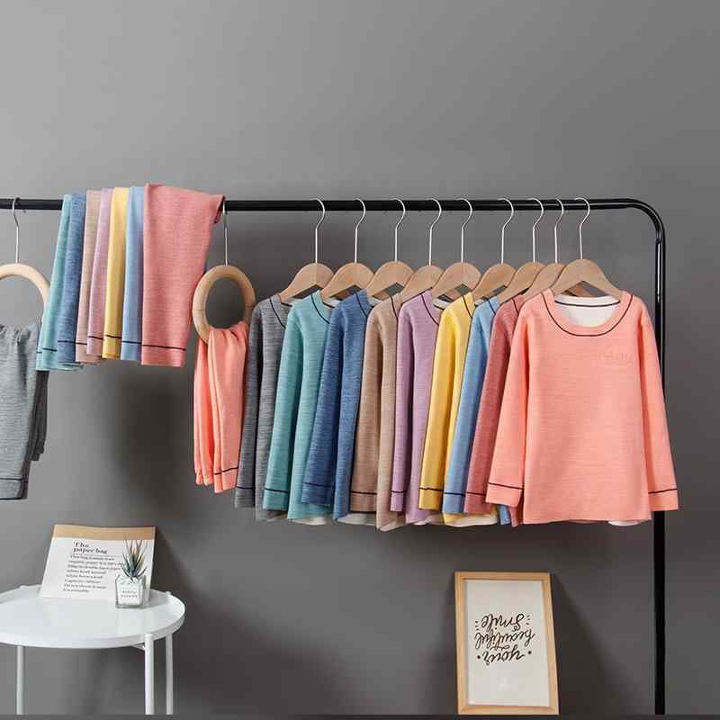 子供用インナー 上下セット キッズ 男の子 秋 冬 暖かい 長袖パジャマ 100cm 110cm 120cm 130cm 140cm 150cm 160cm オレンジ ブルー イエロー パープル グレー グリーン ネイビー