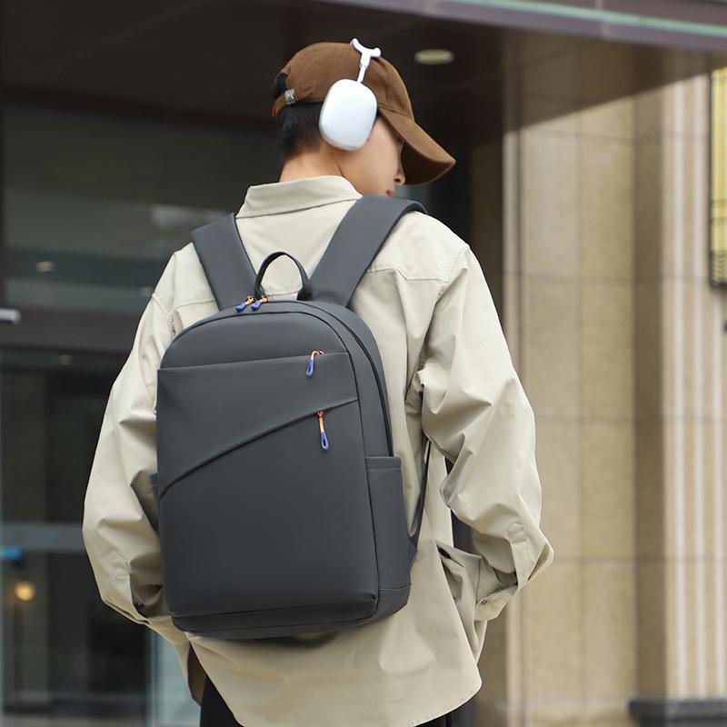 リュックサック メンズ レディース ビジネス カジュアル 兼用 バックパック オックスフォード布 14インチ 耐摩耗性 無地 ブラック グレー 旅行 通勤 通学