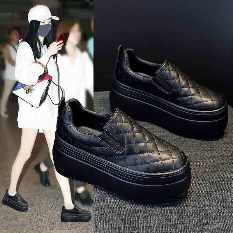 ローファー レディース 厚底 カジュアルシューズ 白 黒 春夏 防水 ラウンドトゥ