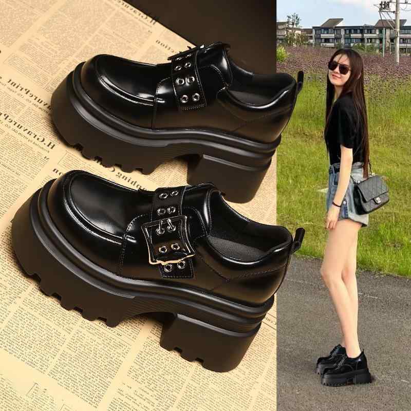 ローファー レディース 厚底 インヒール 婦人靴 カジュアル シューズ 黒 白 PUレザー 超高ヒール 8cm以上 ラウンドトゥ プラットフォーム 春夏 秋冬