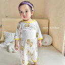 子供用パジャマ 春夏 ベビー 高腰 腹巻付き 上下セット 男女兼用 子供服 7分袖 竹繊維 綿 薄手 かわいい 韓国風 ホームウェア