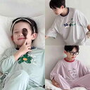 子供用パジャマ 男の子 半袖ルームウェア セットアップ 接触冷感 薄手 グレー グリーン ピンク系 春夏