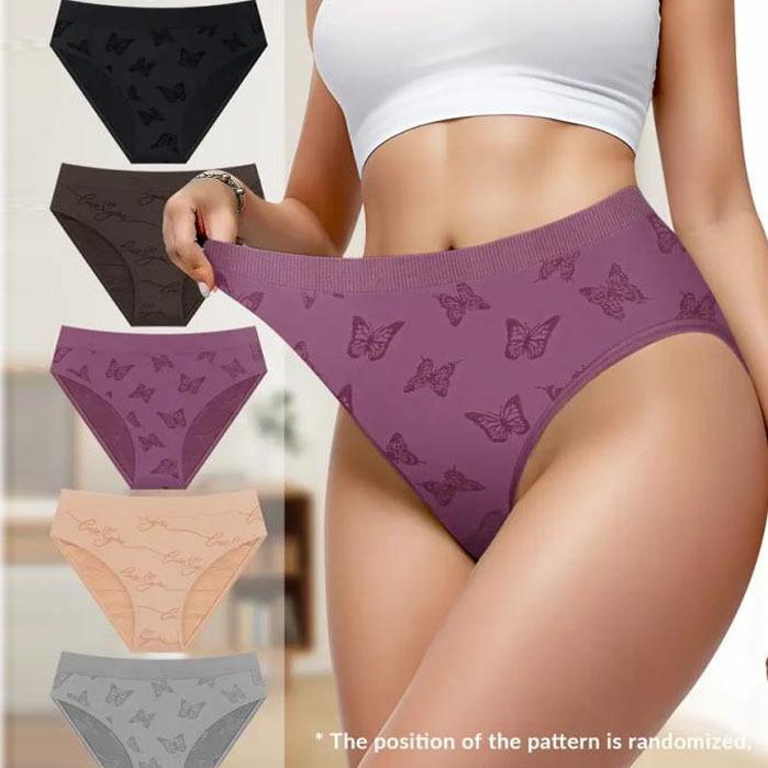 ショーツ レディース 蝶柄 ローライズ スタンダードショーツ ナイロン混紡 無地 パンティ 下着 肌着 インナーウェア