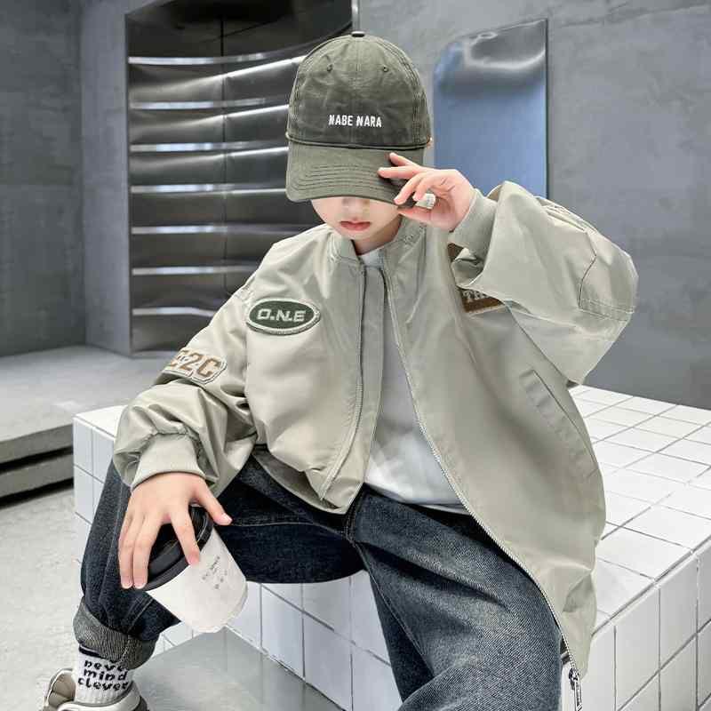 キッズ ジャケット 男の子 春秋用 ブルゾン ボーイズ アウター 子供服 トップス 野球 カジュアル スポ..