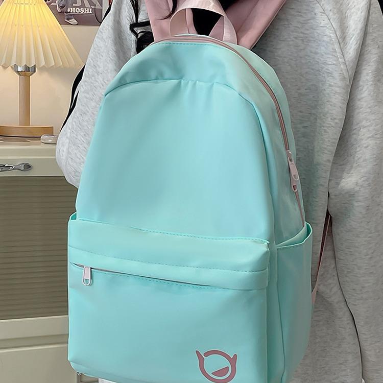 リュック レディース メンズ 大容量 韓国 原宿風 バックパック 中学生 高校生 ナイロン 通勤 通学 旅行 トラベル 14インチ PC収納可能 A4ファイル対応 シンプル かわいい ブルー イエロー