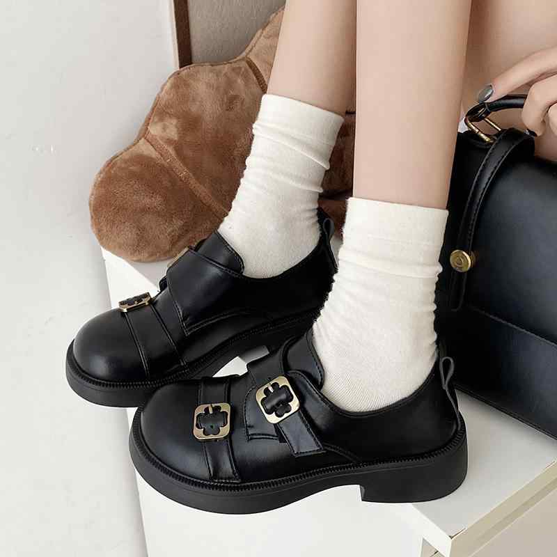 ローファー レディース 厚底 マニッシュシューズ 丸 голов シューズ PUレザー 秋冬 ブラック ブラウン系 太ヒール 歩きやすい 履きやすい