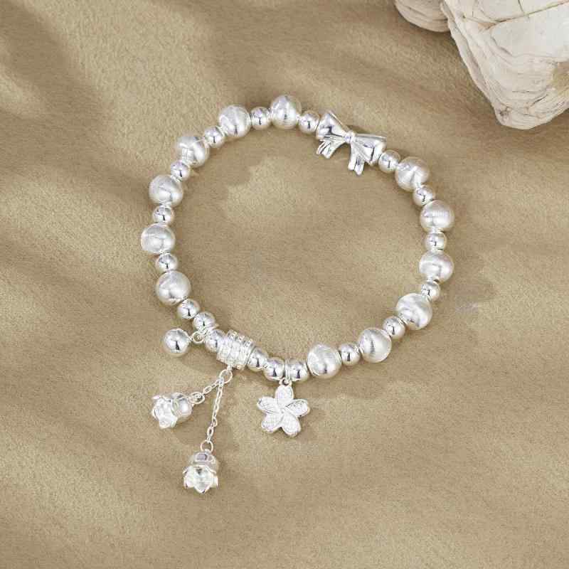 ブレスレット レディース 猫目石 花 蝶 ハンドメイド 手編み ブレスレット 男女兼用 手綱 小众 デザイン エレガント アクセサリー 上品