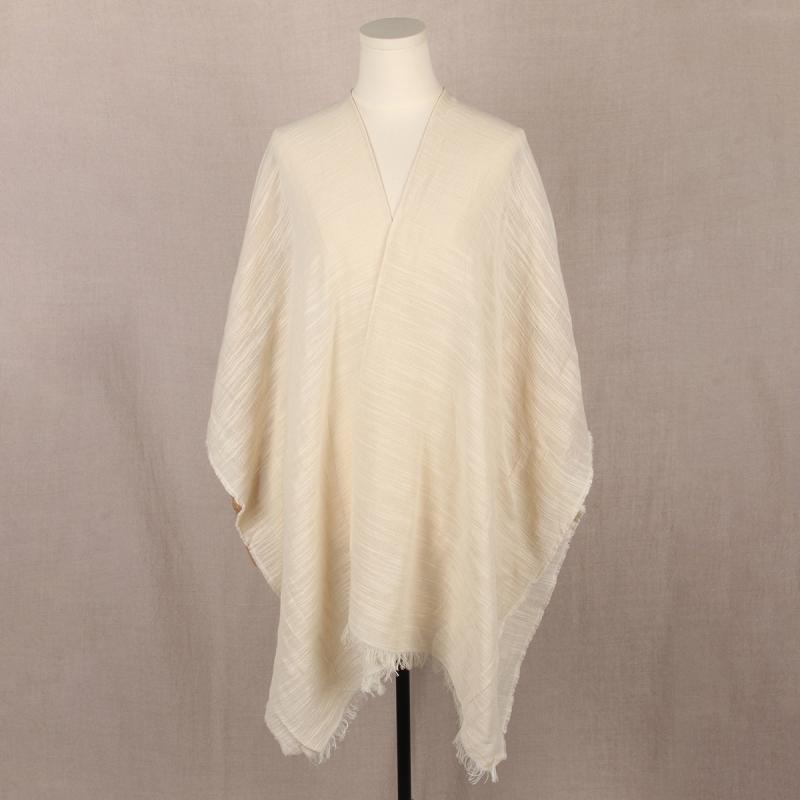 ショール レディース ポンチョ風 綿100％ ケープ 無地 春夏 秋冬 冷房対策 日焼け止め ブルーグレー ブラック ホワイト オレンジ