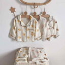 子供用パジャマ ベビー服 春夏 長袖 コットン 上下セット 薄手 かわいい アニマル柄 70 80 90 100cm 春 秋(x3)