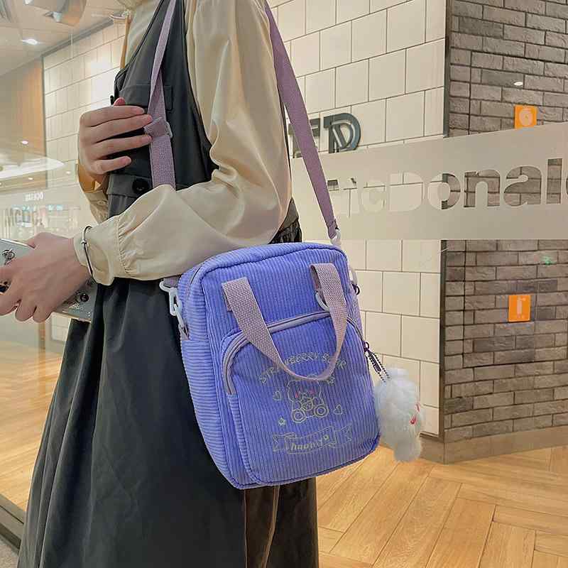 バッグ レディース ショルダーバッグ かわいい 韓国 ファッション ぬいぐるみ 斜めがけ 小さめ スマホ対応 内ポケット付き(4.0)