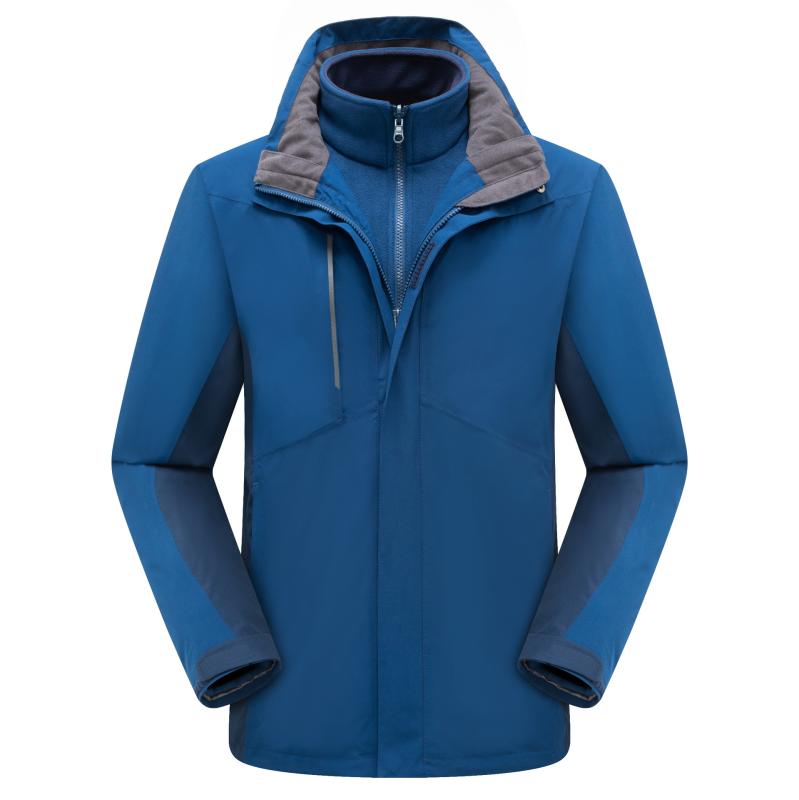 マウンテンパーカー メンズ 防寒着 登山ウェア アウトドアジャケット 防水 防風 アウター フリースインナー付き グレー 緑 黒 青 S M L XL 2XL 3XL 冬