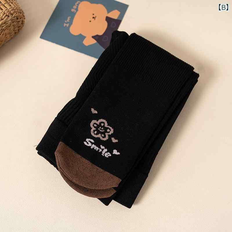 子供用タイツ ガールズ 春秋 薄手 ストッキング 縦縞 伸縮性 大寸サイズ つま先 花柄 M L XL XXL 3-5歳 6-8歳 8-10歳 10-12歳 グレー ブラック ホワイト ベージュ