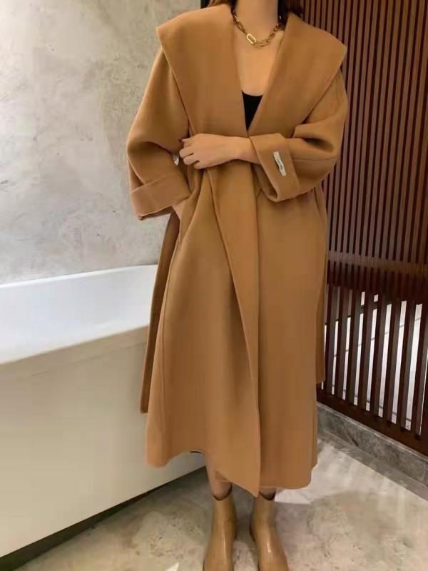 ・カテゴリ: 女式毛呢外套・スタイル: 都市風・着丈: 長款(80cm<着丈≤100cm)・素材: 羊毛・主な素材の含有量: 95%以上・ネックライン: 西装襟・袖丈: 長袖・シルエット: ゆったり・色: ブラック, 驼色, 米白色・サイズ: S（62.5kg以下）, M（62.5-72.5kg）・対象年齢: 成人・流行の要素: ポケット・対象: 女性・袖のタイプ: 通常袖・前立て: 紐付き・厚さ: 中等